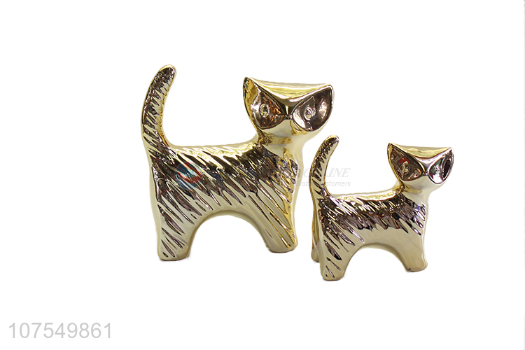 Wholesale Fox Shape Ceramic Ornaments Home Decoration