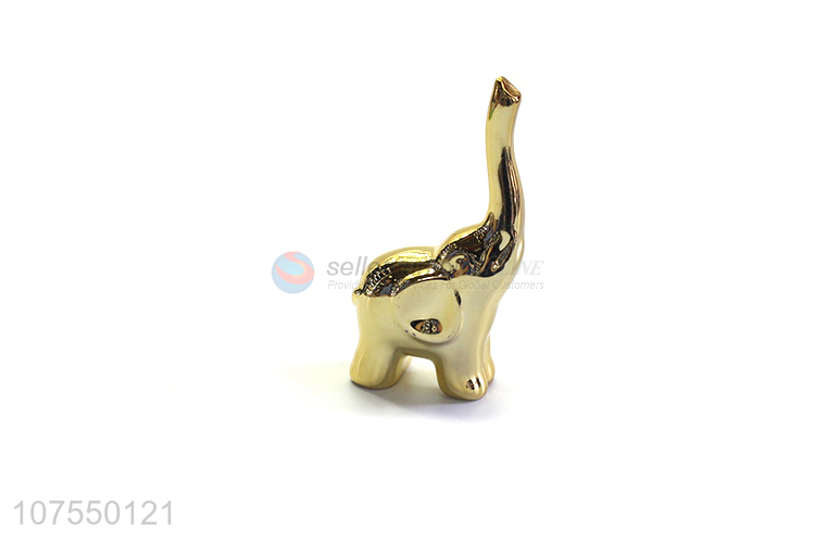 Newest Ceramic Animal Home Decoration Small Elephant Figurines