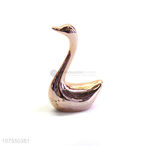 Unique Design Luxury Ceramic Swan Decoration Ornaments For Hotel Home