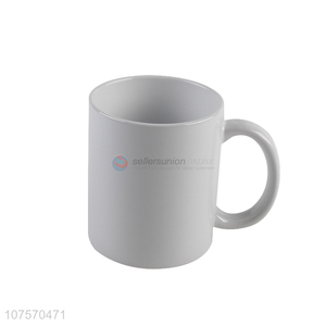 Unique design simple style 11oz white ceramic cup water cup