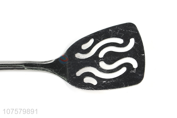 Wholesale kitchen stainless iron slotted turner metal fish spatula