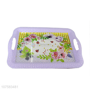 New Style Colorful Plastic Tray Popular Serving Tray