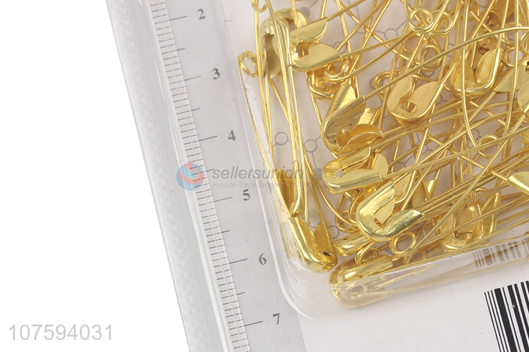 Low price 38mm gold metal safety pins clothing accessories