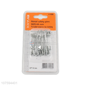 New arrival 44mm silver metal safety pins garment accessories