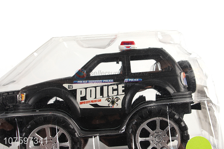 Hot sale 18cm off-road pull line police car kids car model toy