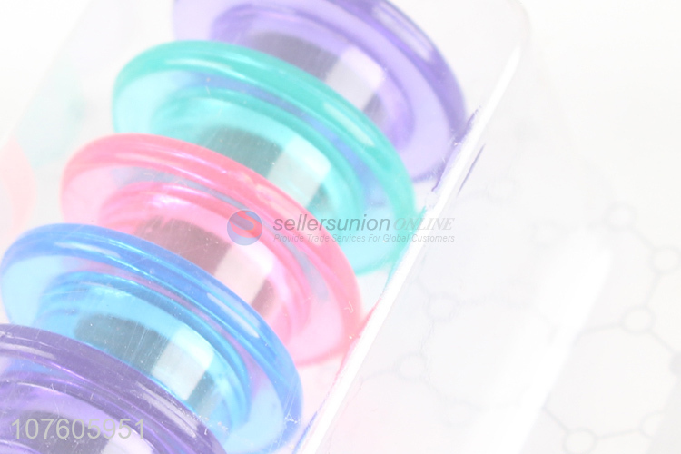 Wholesale Plastic Transparent Color Magnet Fashion Office Supplies