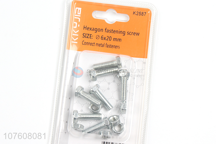 Wholesale Hexagon Fastening Screw Durable Hex Screw