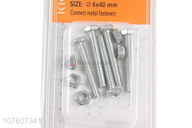 Professional Manufacturerh Hexagon Fastening Screw With Hex Nut Set