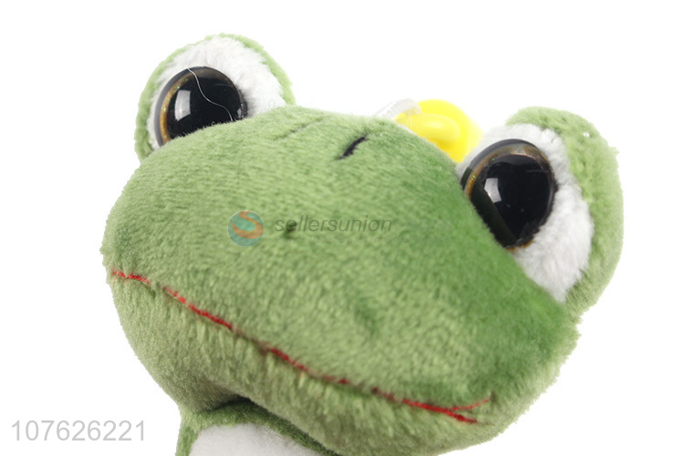 Top Quality Soft Frog Plush Toy With Plastic Hook