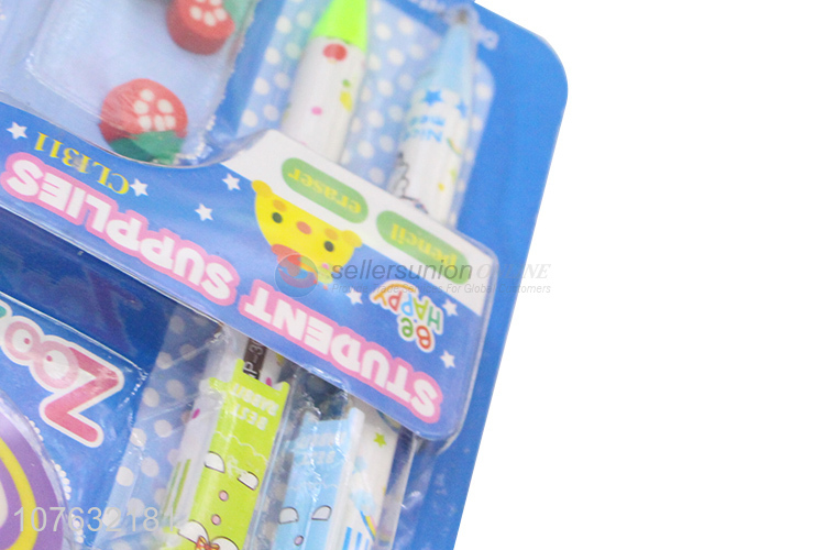 Wholesale Cartoon Design Mechanical Pencil With Eraser Set