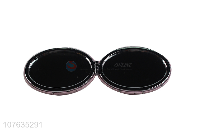 Wholesale round mirror double sides mini makeup mirror