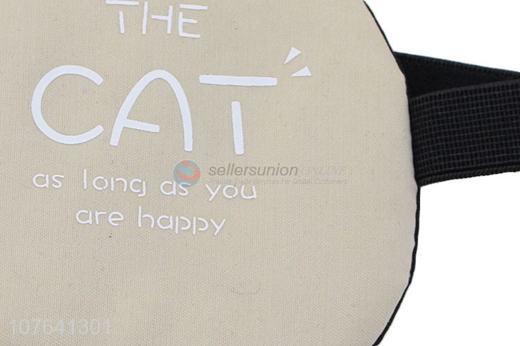 New design cartoon cat reusable comfortable travel sleep eye mask