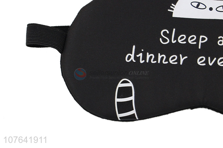 Hot sale cartoon cat blindfold adjustable band sleep eye mask