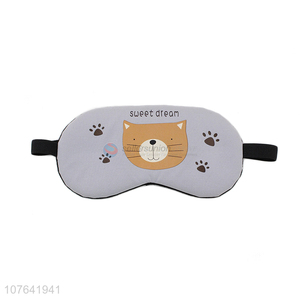 Best selling cartoon cat office nap eye mask travel eye patch