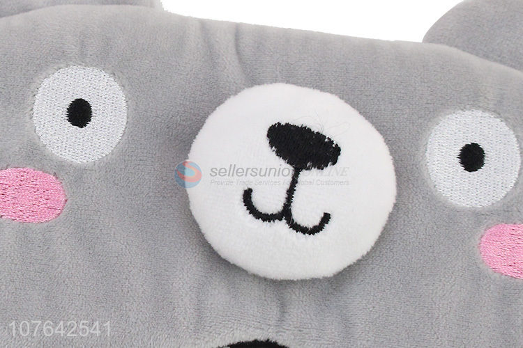 Latest design cartoon bear  eye mask short plush ice pack eye mask