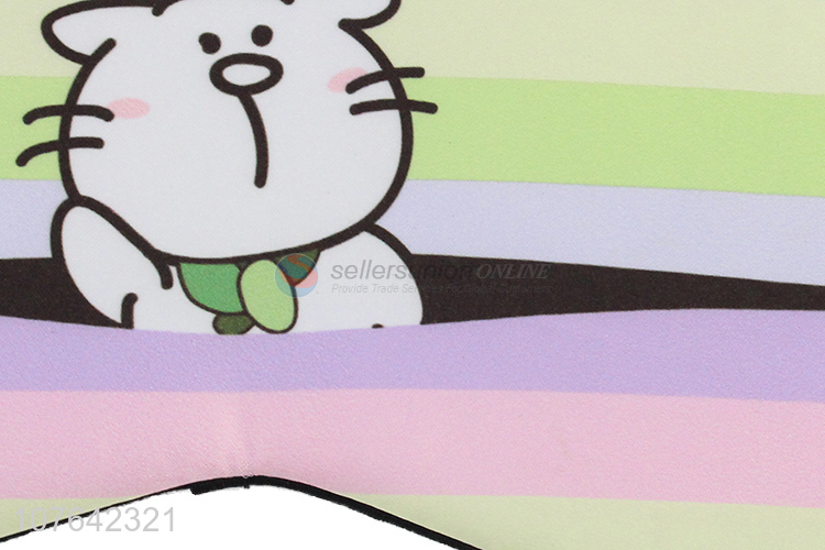 Promotional lovely cartoon cat ice pack polyester cotton sleep eye mask