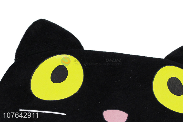 Good quality cartoon cat ice-compress comfortable short plush sleeping eye mask