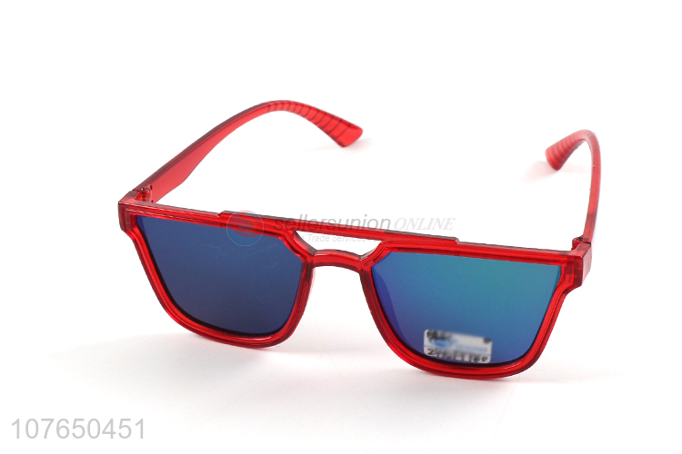 Custom Red Frame Trendy Sun Glasses With Good Quality