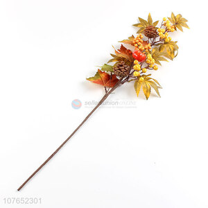 Wholesale custom maple leaf rattan pumpkin autumn long branches