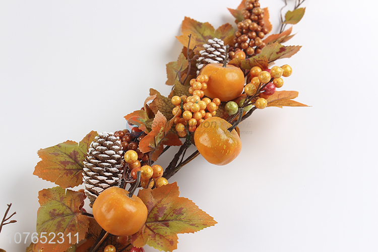 Factory price autumn artificial flower vine pumpkin decoration autumn long vine