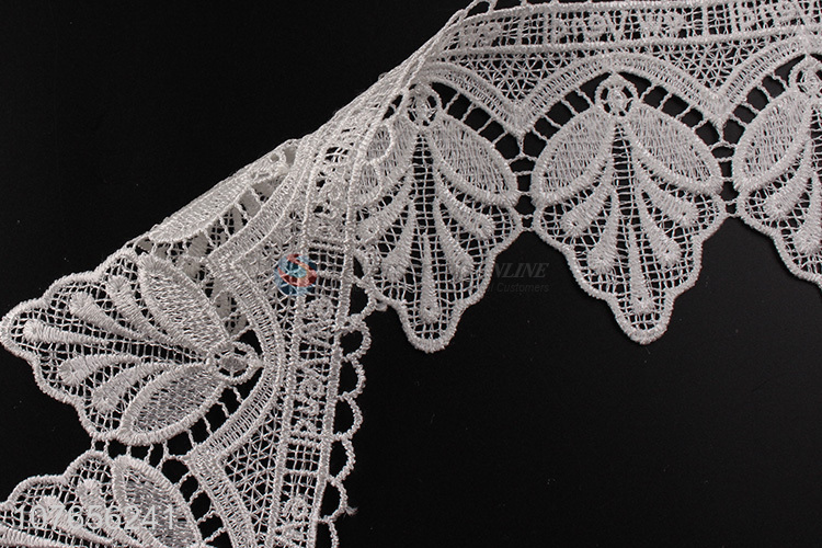 Beautiful wide decorative lace trim with high quality