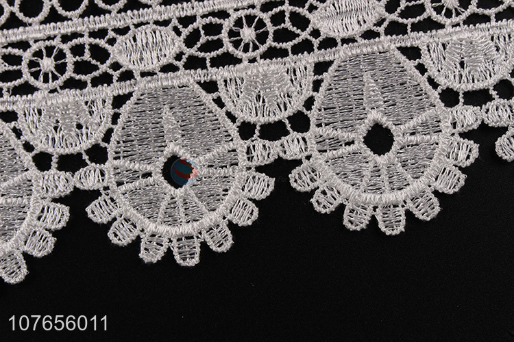 Factory price white lace ribbon for clothing accessories