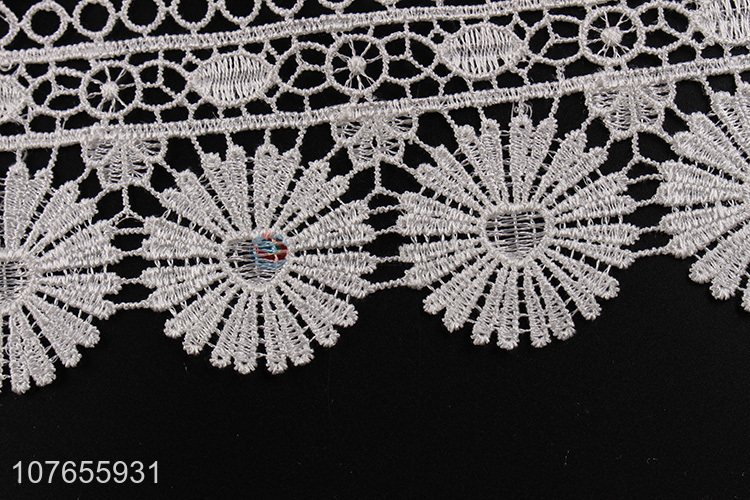 Factory price polyester embroidery lace trim ribbon for clothing accessories 