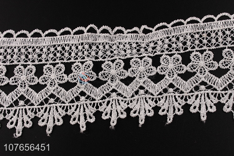 Fashion design durable lace trim for clothing