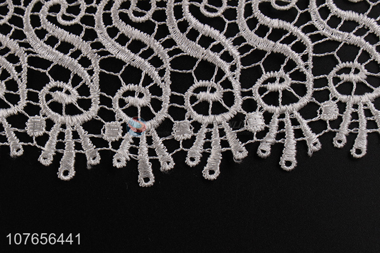 Top sale low price white polyester lace trim ribbon