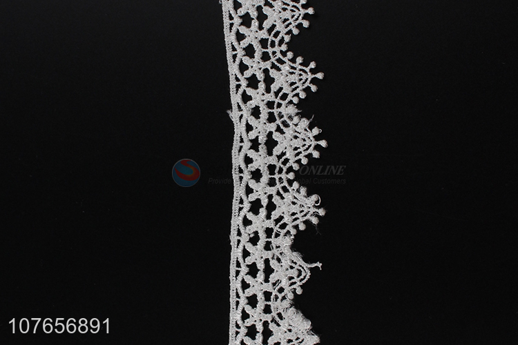 New arrival wholesale white lace fabric for garment decoration