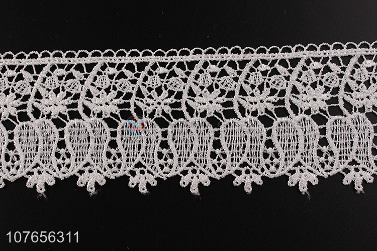 Popular product white polyester garment decoration lace ribbon