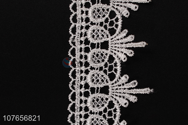 Comfortable soft good quality white lace trim for garment