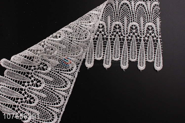 Hot product delicate design polyester lace trim ribbon