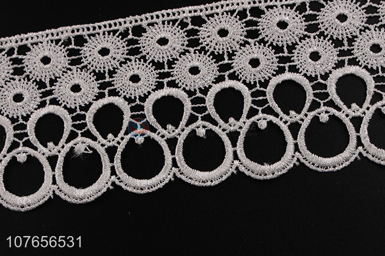 Top quality hot product white lace trim ribbon for clothing