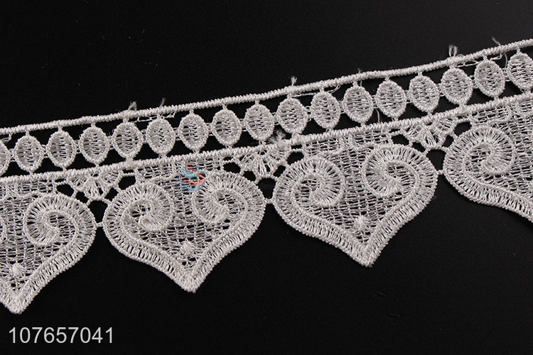 Delicate design polyester decorative lace trim for dressing