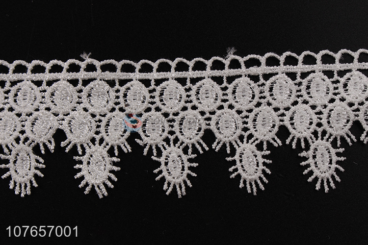 Flower border trim dress trimming polyester lace trim for garment 