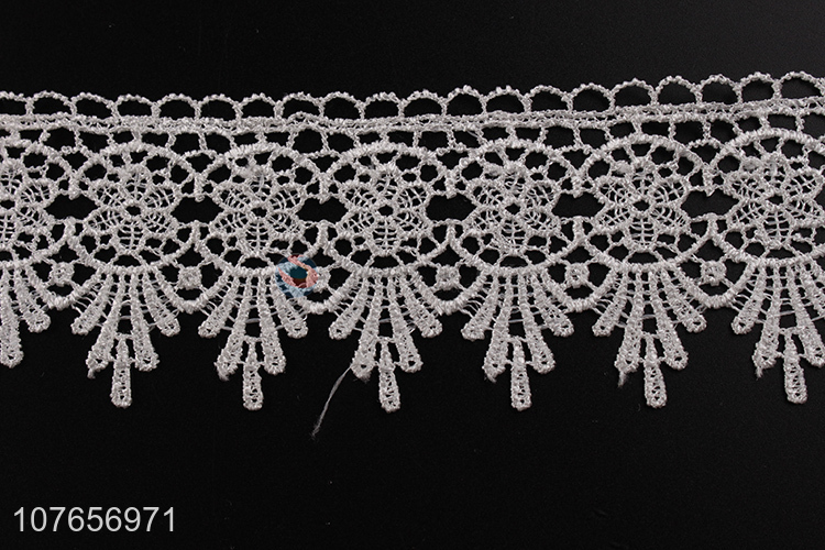 Classic design 6.5 cm wide lace trim for women dress