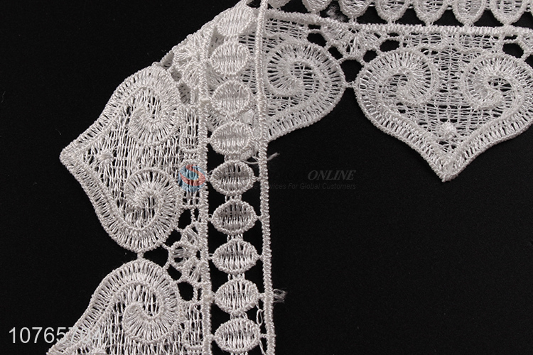 Delicate design polyester decorative lace trim for dressing