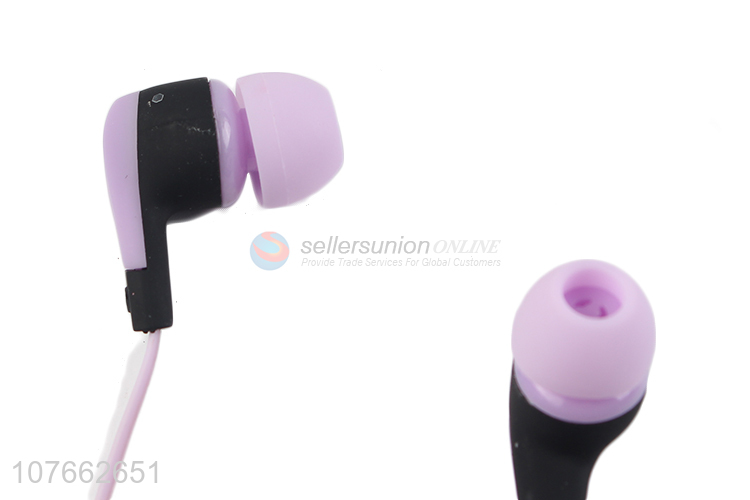 Most popular beautiful fashion microphone in-ear earphone for women