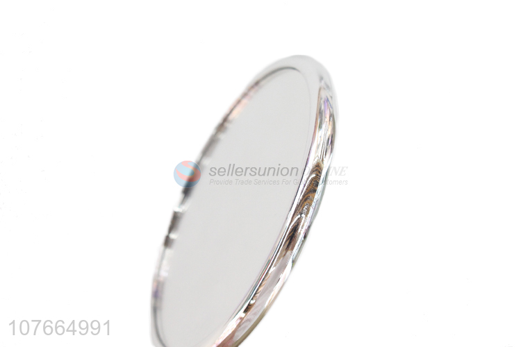 Hot Products Round Hand Held Mirror Fashion Ladies Makeup Mirror