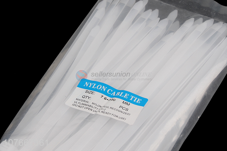 Cheap price reusable white nylon cable ties