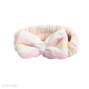 Wholesale popular beautiful bow makeup headband wash face headband