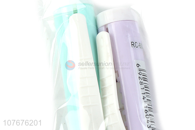 Hot selling school stationery retractable pen shape eraser