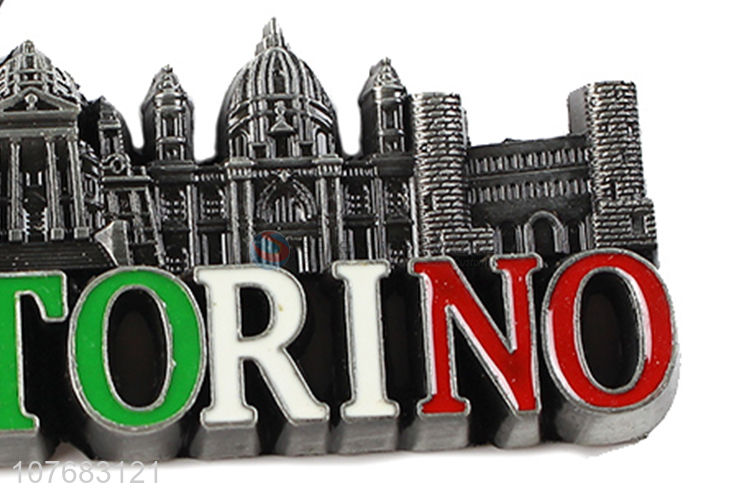 Latest arrival Torino souvenir metal fridge magnet fridge sticker