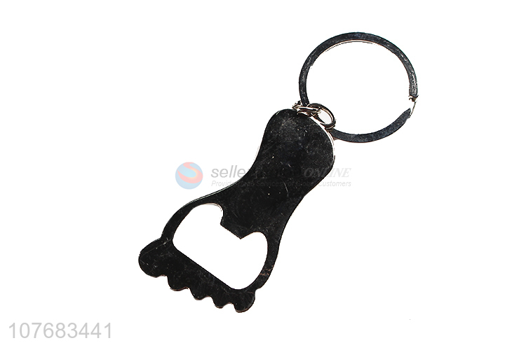 Popular products footed key chain metal keyring for souvenir