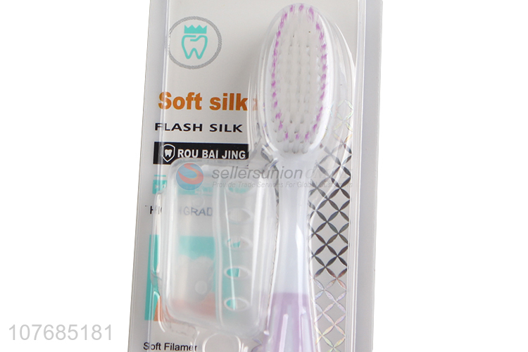 Adult handmade toothbrush with high-efficiency gum protection soft toothbrush