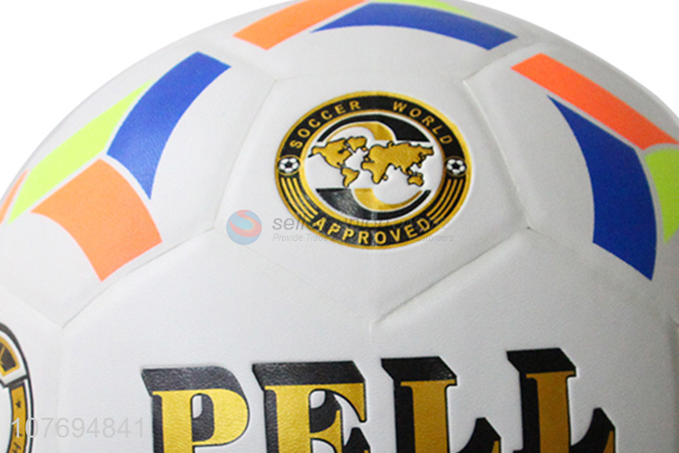 Popular product colourful football soccer ball for match