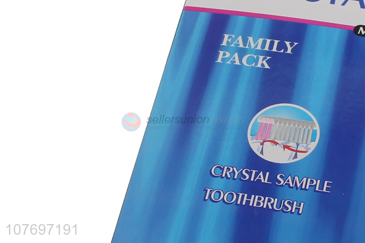 New product crystal sample family pack toothbrush