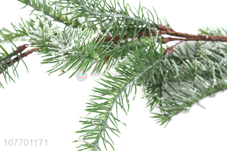 Wholesale Christmas ornaments artificial pine needle with long stem