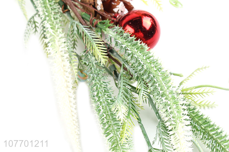 Factory price Christmas long vine with pine cone & red fruit